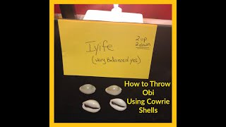 How to Throw Obi Using Cowrie Shells  ATR  A Traditional Way to Communicate with Divinity [upl. by Dew]