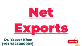 Net Exports  Meaning Of Net Exports  National Income  Economics  Macroeconomics  CUET UGC UPSC [upl. by Estevan]