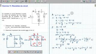 Exercice 11 Analyse du circuit à courant alternatif Impédance équivalente [upl. by Card93]