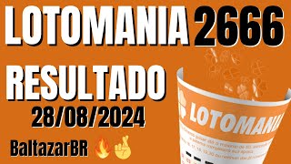 🍀 Lotomania 2666 Resultado Lotomania de hoje 2666 concurso 2808 [upl. by Ednalrim]