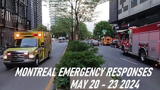 MONTREAL EMERGENCY RESPONSES MAY 20  23 2024 [upl. by Thgiwed]