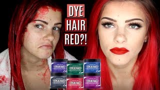 TEMPORARILY DYE HAIR RED  JOICO COLOR BUTTER [upl. by Ferna]