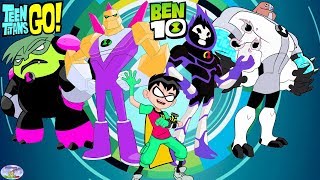 Teen Titans Go vs Ben 10 and team Cartoon Character Swap  SETC [upl. by Nitram]