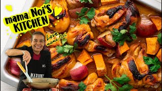 Coconut Sweet Chilli Chicken Tray Bake  Marions Kitchen [upl. by Uolymme]