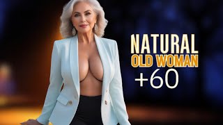 Natural Older Women Over 60💄Fashion Tips Review part 9 [upl. by Romilly91]