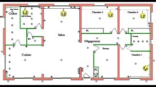 PLAN INSTALLATION ELECTRIQUE COMMENT FAIRE [upl. by Llertrac]