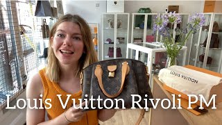 Louis Vuitton Rivoli PM Bag Review [upl. by Aneelad]