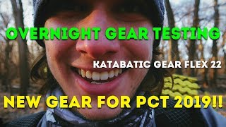 Solo Camping Trip Katabatic Gear flex 22 testing in 12 Degrees [upl. by Aerdnaz]