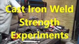 Experimental strength welding of cast iron [upl. by Donia]