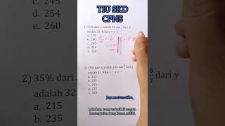 soal matematika dasar tiu skd cpns dan tes kedinasan [upl. by Aznerol]