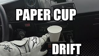 Initial D Mythbusters AE86 Paper Cup Drifting [upl. by Arahc844]