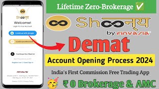 Shoonya App Me Account Kaise Banaye  Zero Brokerage Demat । [upl. by Nah938]