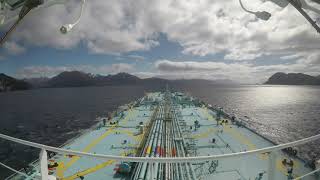 Passing through Strait of Magellan Time Lapse [upl. by Karub35]