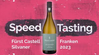 Vier Flaschen Speedtasting Fürst Castell Silvaner vom Keuper [upl. by Lesya577]