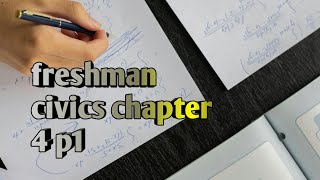 freshman civics chapter 4 part 1 [upl. by Lorimer]