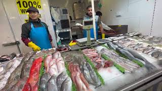 Meat amp Fish market in England Bullring Indoor AsianOriental Market  Walking in 4K  Birmingham UK [upl. by Marilee666]