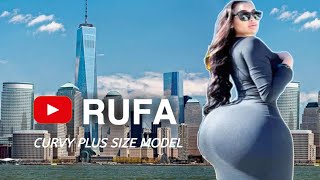 Rufa✅ Beautifull Plus Size Model amp office Worker  Bio Age Career Lifestyle [upl. by Torre]