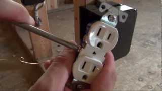 How to Install an Electrical Outlet [upl. by Afatsuom]