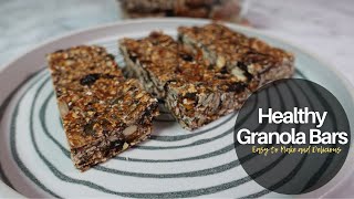 Healthy Granola Bar Recipe [upl. by Siuqram900]