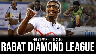 Rabat Diamond League Sprints amp Hurdles Preview  Thoughts on Marcell Jacobs Pullout [upl. by Yrtsed]