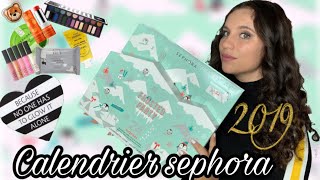 UNBOXING CALENDRIER DE L’AVENT SEPHORA 2019 [upl. by Deacon]