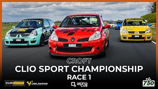 KTec Racing Clio Sport Championship  Croft 2022  Race 1 [upl. by Adi]