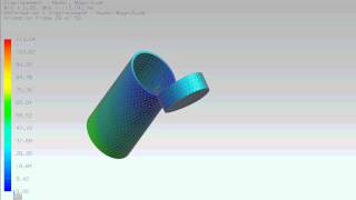 NX 75 Advance Simulation  NX Nastran  Displacement analysis [upl. by Soane]