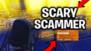 Scary Scammer Scams Himself For Loads of 130 Weapons Scammer Gets Scammed Fortnite Save The World [upl. by Yeldarb]