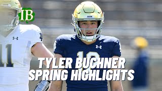 Tyler Buchner Spring Highlights For Notre Dame [upl. by Diella]