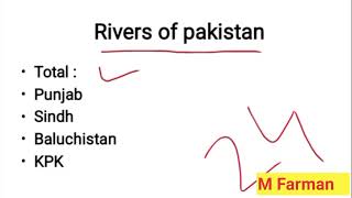 Geography Lec08  Rivers Of Pakistan  Barrages  Dams  Ravi river  Satluj river  geography [upl. by Emelia]