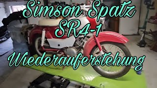 Simson Spatz SR41  Wiederauferstehung  Restauration [upl. by Skiest]