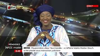 🚨 TFM LIVE  Infos matin du 29 Décembre 2023 présenté par Faty Dieng [upl. by Aniloj]