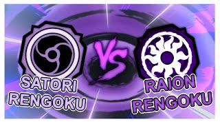 CODE SATORI RENGOKU VS RAION RENGOKU Who’s Better  Shindo Life  Shindo Life Codes I Rellgames [upl. by Elsie144]