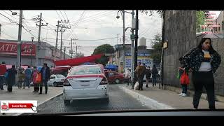 Asi LuceAlcaldia De Cuajimalpa su explanada y calles aledañas rumbo carretera México Toluca Libre [upl. by Eedoj]