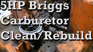 5HP Briggs and Stratton Carburetor Clean and Rebuild Pull Choke Type [upl. by Atiek140]