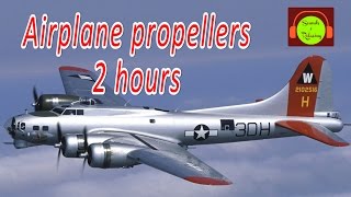 AIRPLANE PROPELLER SOUND EFFECT FOR SLEEPING  BROWN NOISE FOR RELAXING 🎧✈️😴 whitenoise B17sound [upl. by Dionis244]