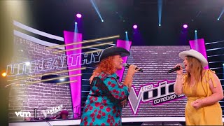 Elke amp Celeste  UNHEALTHY The Voice Comeback Stage  The Voice van Vlaanderen  VTM [upl. by Fe]