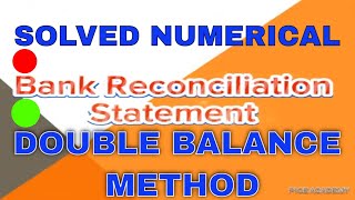 Solved Numerical Bank Reconciliation Statement with Double Balance Method [upl. by Biel]