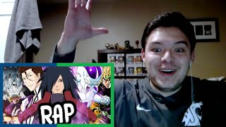 SHONEN JUMP VILLAINS RAP CYPHER by Rustage REACTION [upl. by Reinhart]