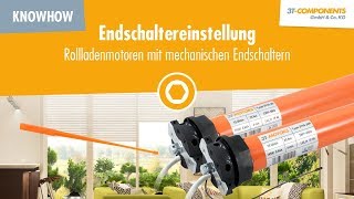 Endschaltereinstellung bei Rollladenmotoren mit mechanischen Endschaltern 3TMOTORS [upl. by Eelyram]