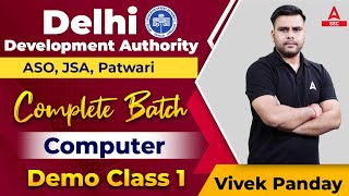 DDA JSA  Patwari 2023  Computer Classes By Vivek Sir  Demo Class 1 [upl. by Vigor]