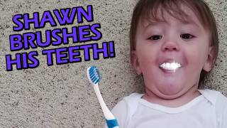 FUNnelVis SHAWNS 1st STEPS  Wont Go To Sleep  Brushing Teeth FUNnel V Vlog [upl. by Sturdivant]