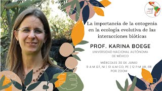 Subgrupo de Interacciones Ecológicas  Prof Karina Boege [upl. by Arymat]