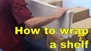 How to wrap a shelf Architectural films Rm wraps May 2019 [upl. by Enyaht]