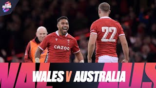 Wales v Australia  Extended Match Highlights  Autumn Nations Series [upl. by Kilmarx]