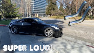 350Z GETS TOMEI TEST PIPES [upl. by Cupo]