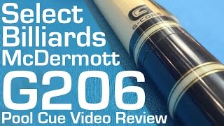 McDermott G206 Pool Cue  Select Billiards Video Review [upl. by Lucrece270]