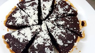 Easy Eggless Chocolate Tart Recipe  Eggless baking  shorts youtubeshortscaketartrecipe pie [upl. by Megan]