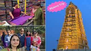 Mysore Silk Saree Shopping  Mysore Trip  Zoo Visit Chamundeshwari Temple [upl. by Rochelle257]