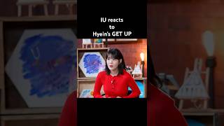 IU reacts to Hyein’s singing newjeans getup hyein hanni minji danielle palette haerin iu [upl. by Ennazor726]